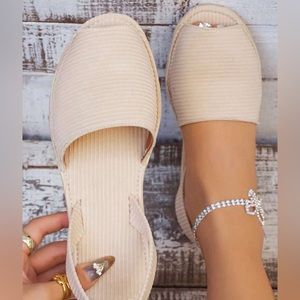 Women Minimalist Slingback Sandals Fashion Flats NWT
